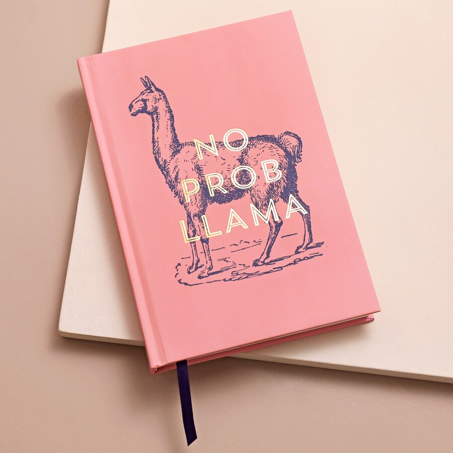 No Prob Llama Lined Notebook Designworks Ink Lisa Angel