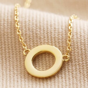 Simple Eternity Necklace Gold