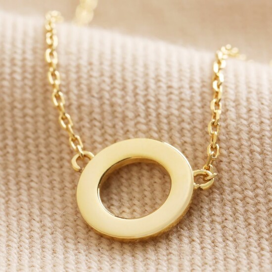Simple Eternity Necklace Gold