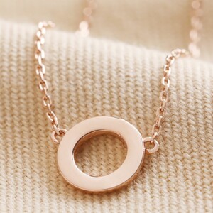 Simple Eternity Necklace Rose Gold