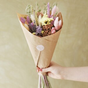 Pastel Dried Flower Bouquet - UK Only