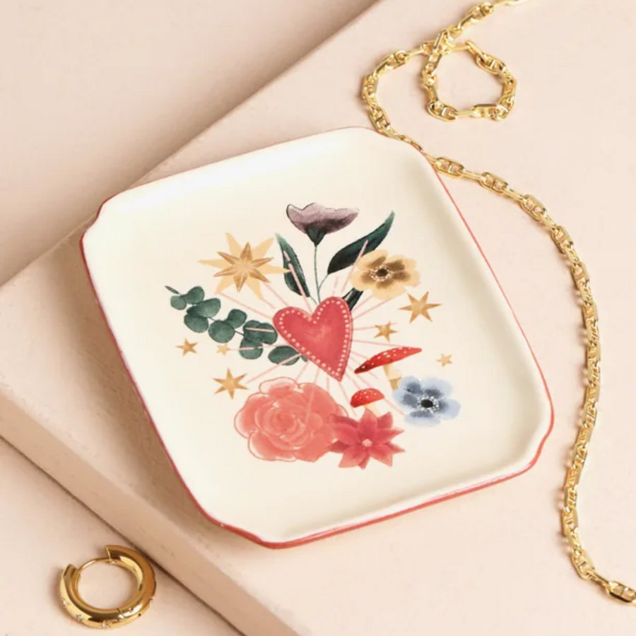 Cosy Floral Trinket Dish