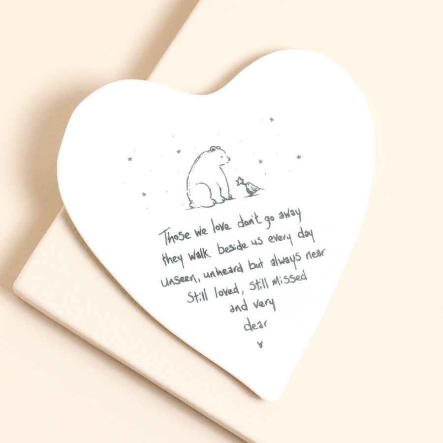 This Sweet Ceramic Coaster Has a Message of Emotional Support and is Perfect for Gifting to a Grieving Loved One