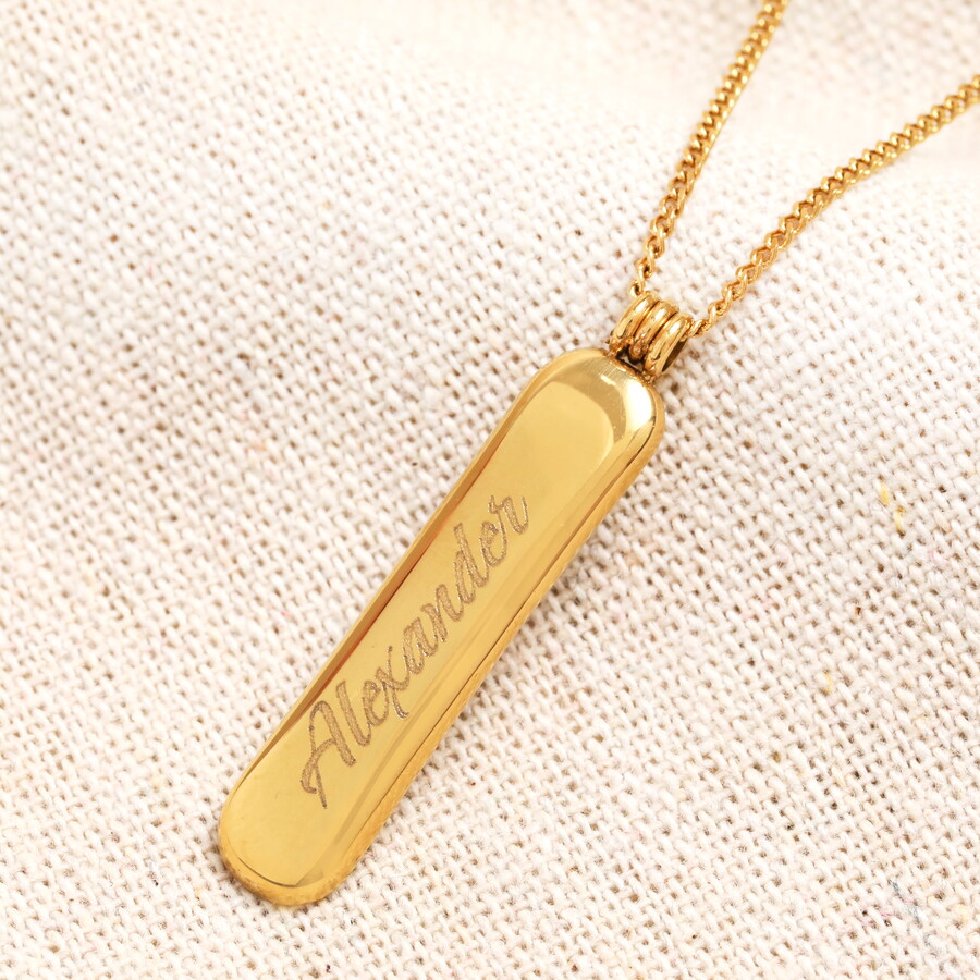 This Timeless Mens Necklace Comes Personalised and is Perfect for Gifting to a Guy on his 18th Birthday
