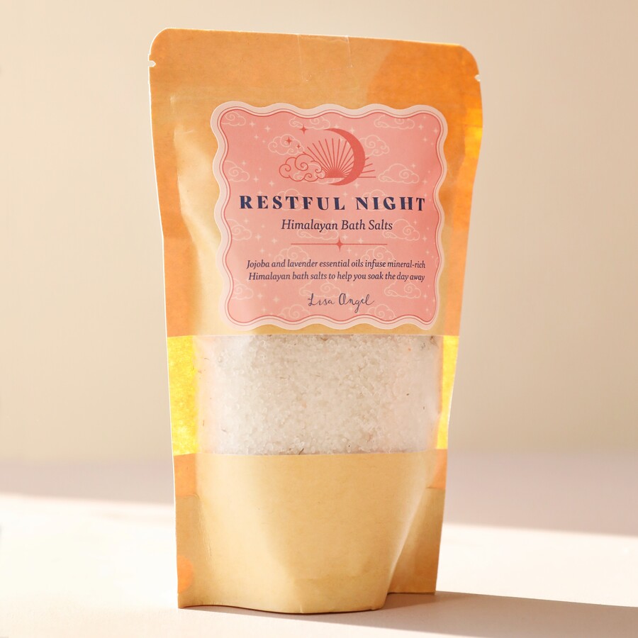 These sumptuous bath salts are ideal for adding to a self care themed boo basket for a loved one
