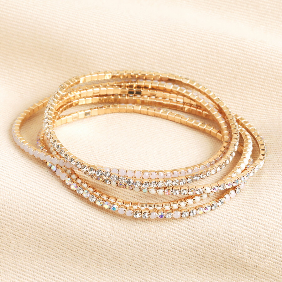 A stack of pretty bracelets is ideal for a teen to wear to school and trade with her friends for fun
