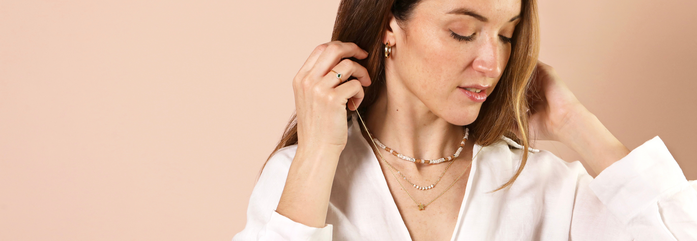 Discover ready-layered necklaces in our layering edit, perfect for adding class to an evening look