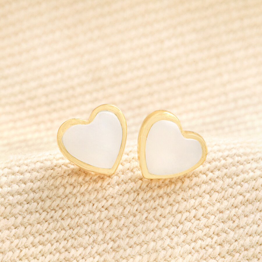 These Gorgeous Gold Heart Shaped Studs are Ideal for a Delicate Accessory That Won't Overpower