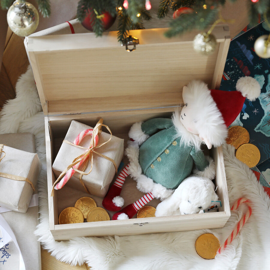 Grab a Festive Themed Christmas Eve Box Like Our Personalised Carousel Wooden Christmas Eve Box and Fill it With Goodies to Celebrate the Run Up to Christmas