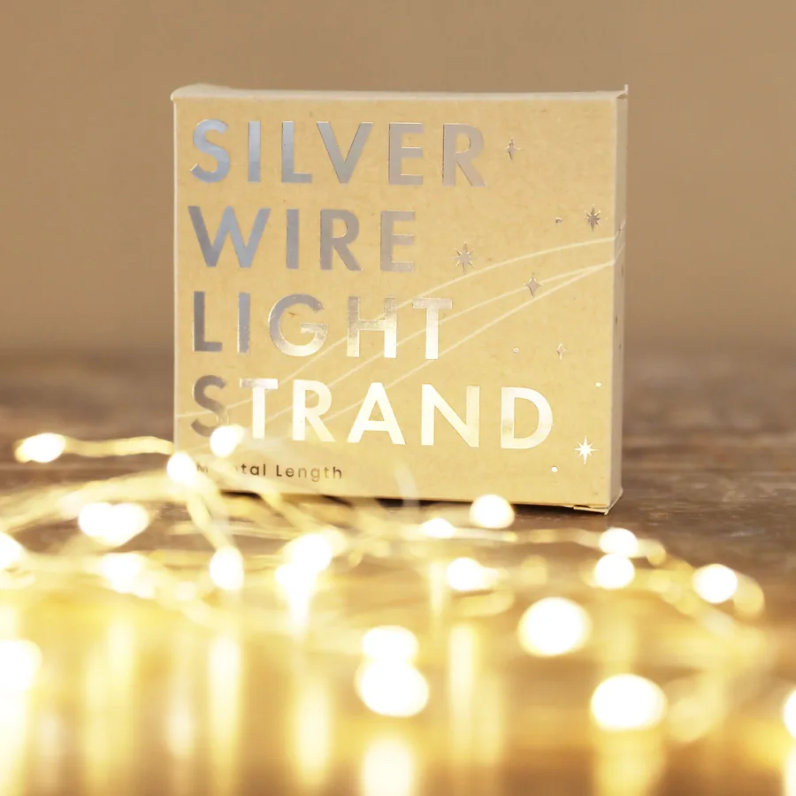 Consider 30 Battery Powered LED Silver Wire String Lights Instead of Traditional Wired Lights for Ease of Application