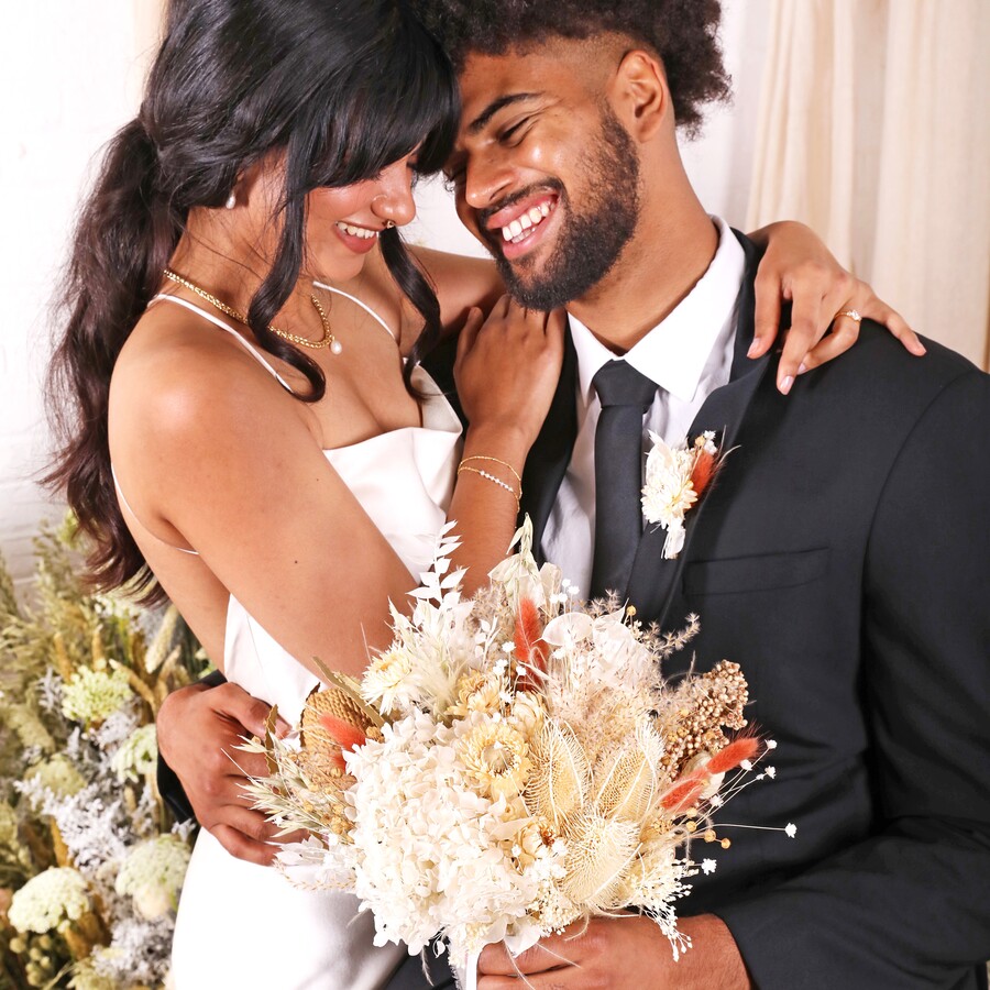 Dried Flowers are a Great Option for Bridal Bouquets and Buttonholes