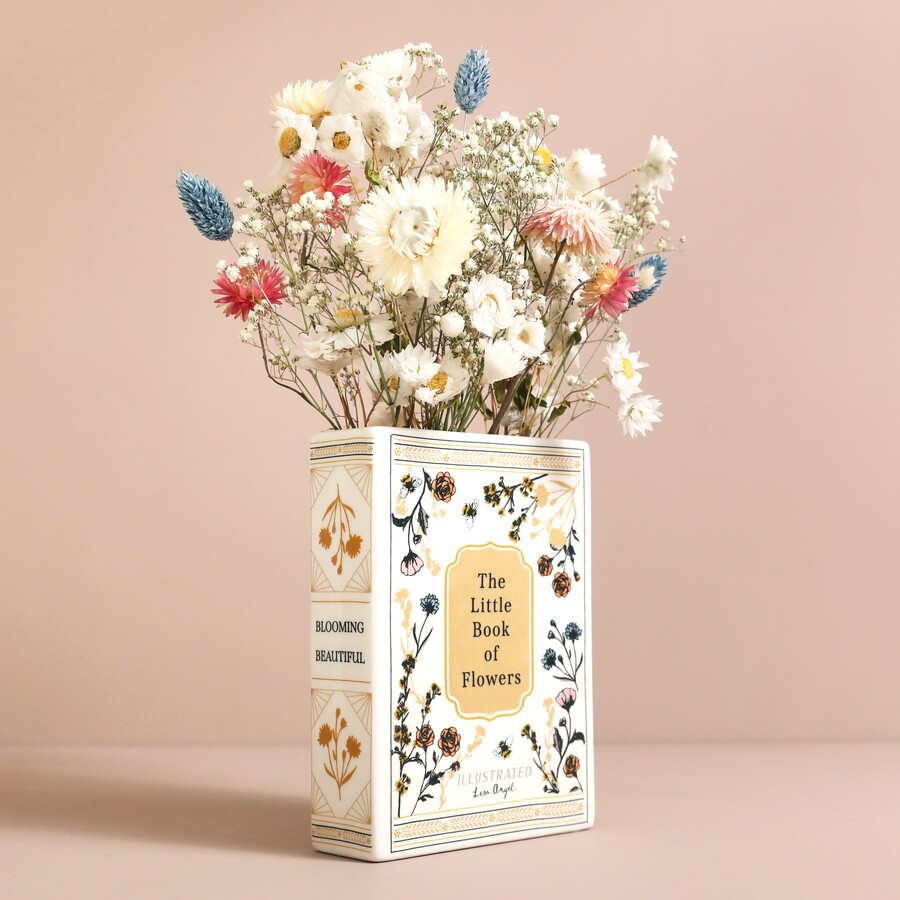 Fill Our Ceramic Little Book of Flowers Vase With Their Favourite Flowers for a Great Gift for a Book Loving Best Friend