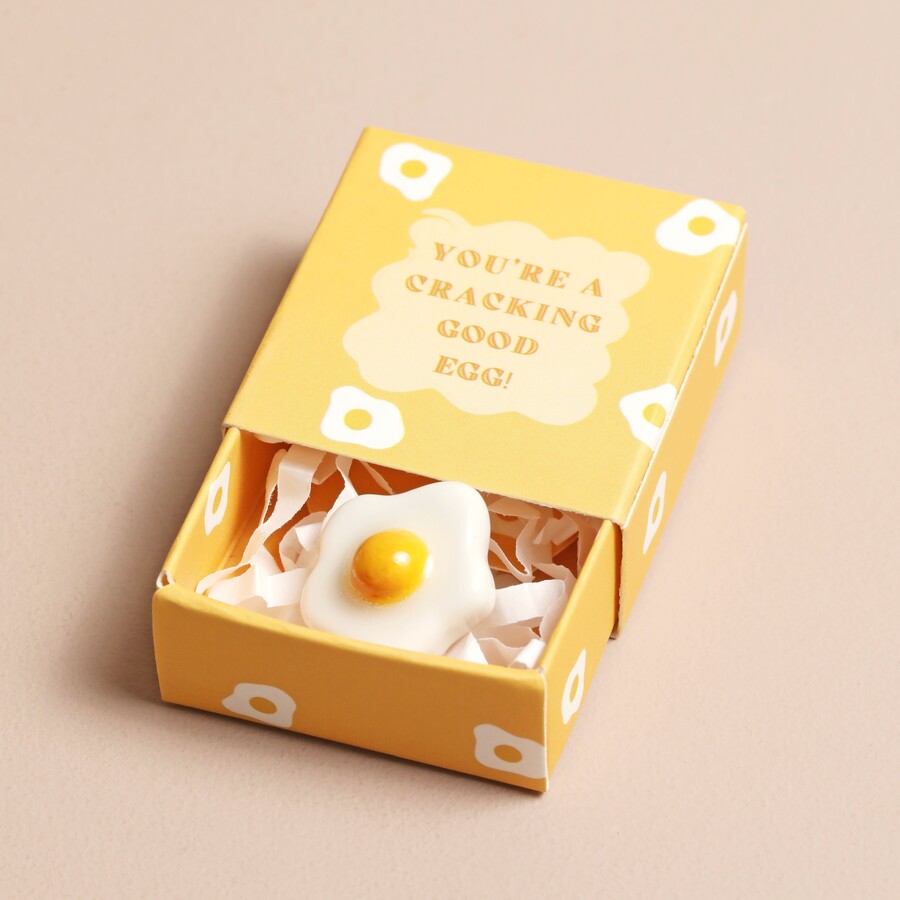 Tiny Matchbox Ceramic Egg Token is a Small But Sweet and Sentimental Best Friend Gift for Those on a Budget