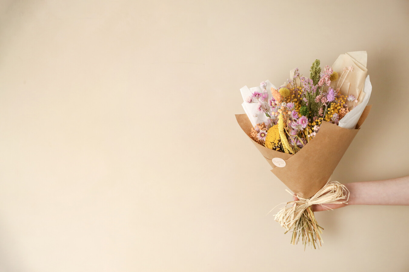 Dried Flower Bouquets are Ideal for Gifting to a Bride on her Hen Do