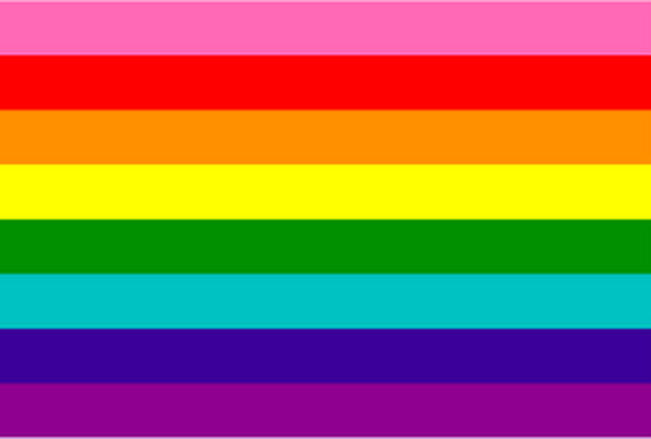 The Original Seven Stripe Pride Flag Created By Gilbert Baker