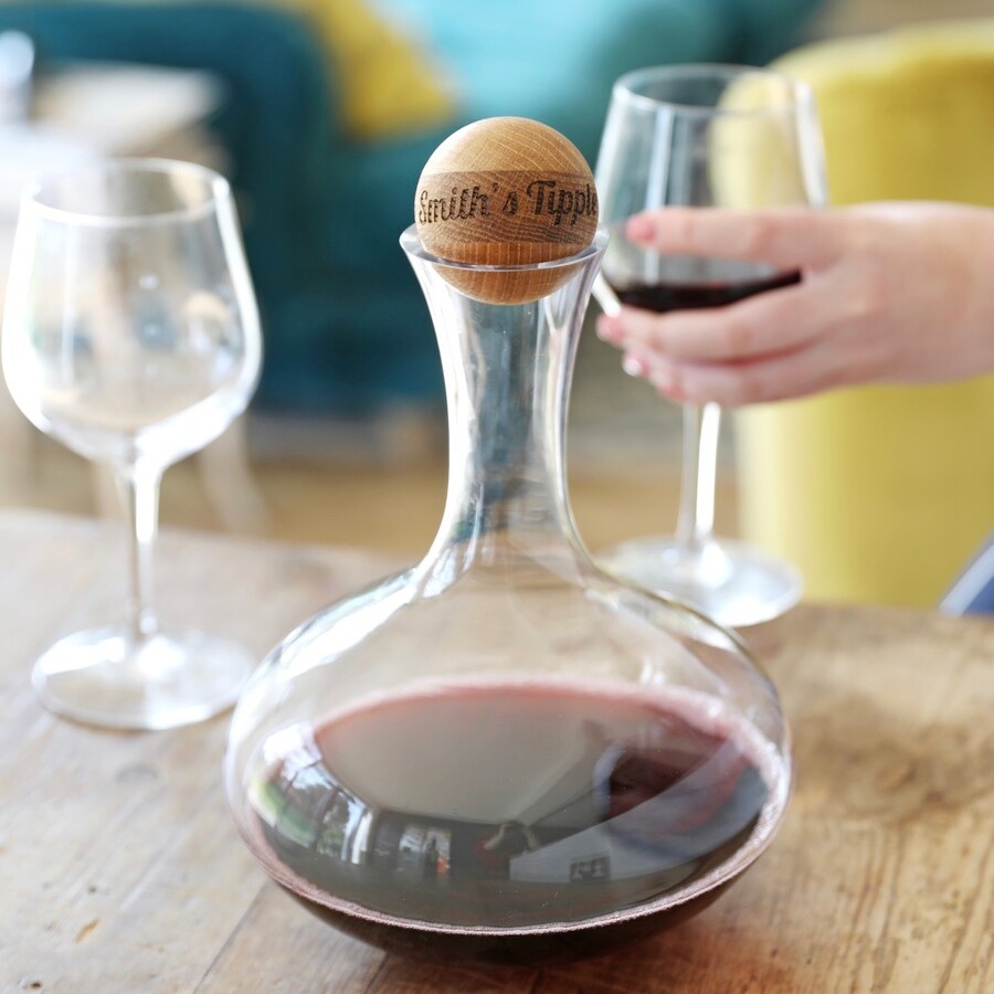 Sagaform Carafe & Personalised Stopper