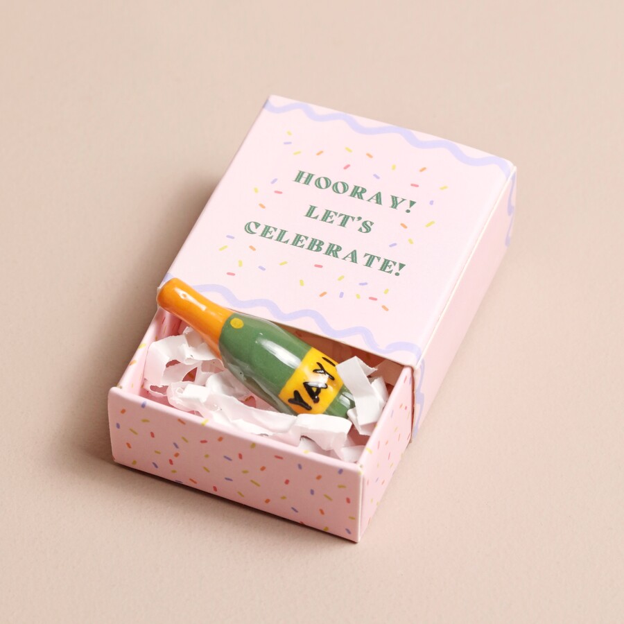 Matchbox Ceramic Champagne Token