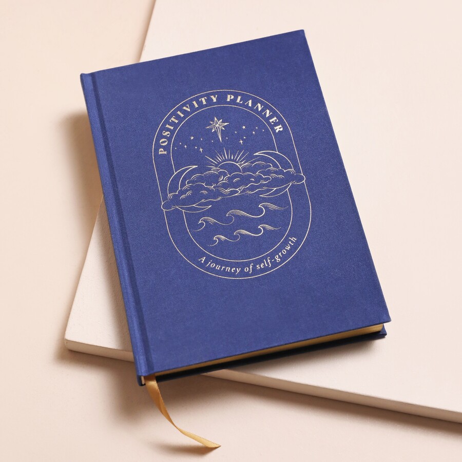 Gift a Great Guy Best Friend a Handy Diary Like Our Blue Celestial Positivity Planner