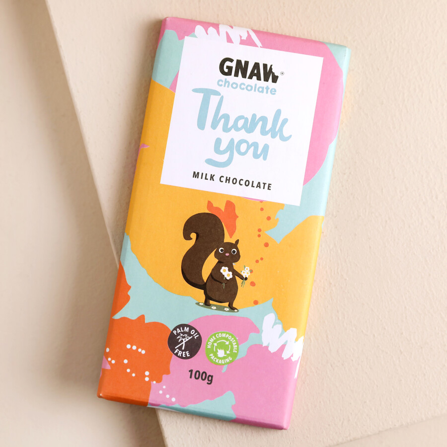 Gnaw Thank You Milk Chocolate Bar