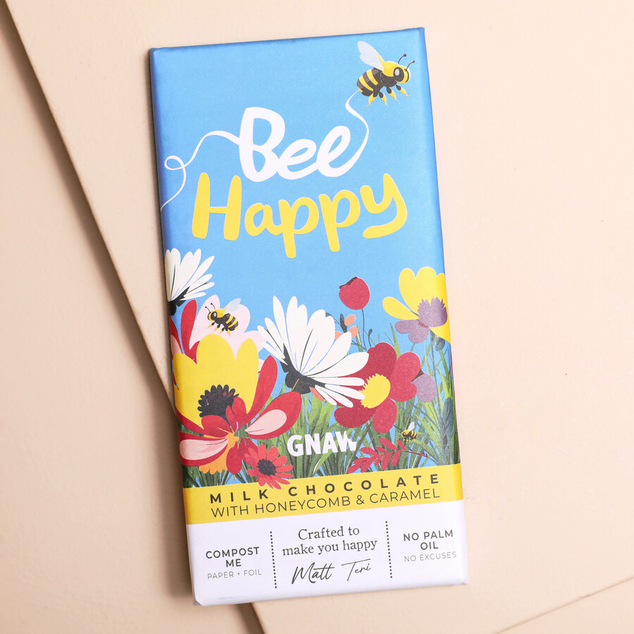 Gift a Great Granny a Sweet Treat that Doesn't Push your Pennies with This Beautiful Bee Themed Chocolate from Gnaw