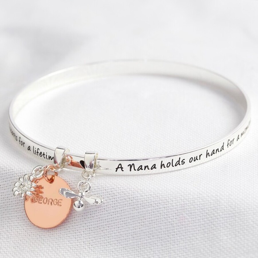 Personalised 'Nana' Meaningful Word Bangle