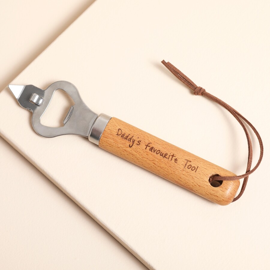 This Bottler Opener is Engraved with Your Own Meaningful Message for a Doting New Dad
