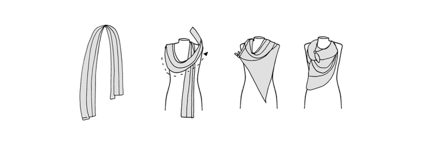 Style your Scarf Like a Celeb With This Ultra Chic Thin Scarf Tying Method