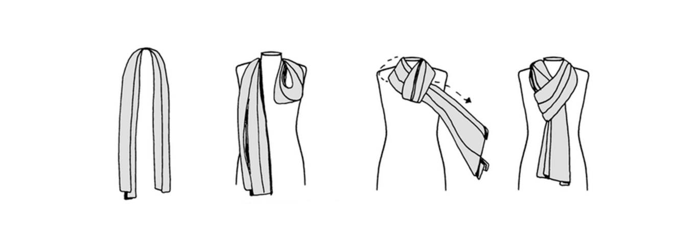 The Simple Loop Method of Styling Your Scarf is Quick, Easy and Effortlessly Chic