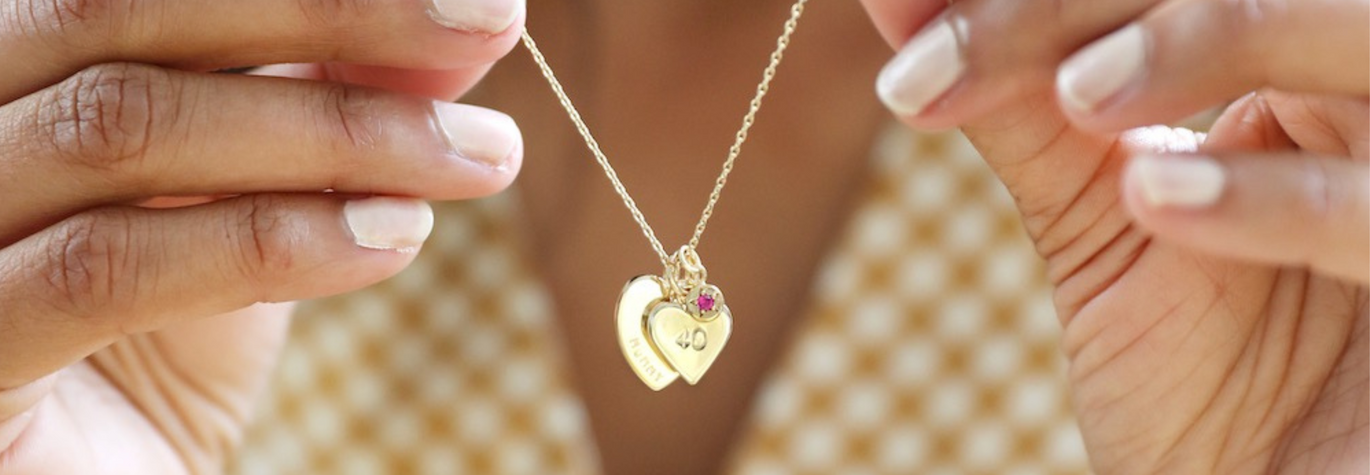 Our 40th Birthday Necklace Comes Personalised with Your Name or Message to Create a Truly Unique Gift She'll Love Receiving for her Fortieth Birthday