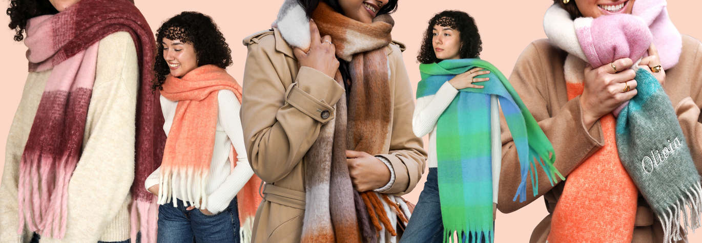 Explore Our Accessories Range to Find Stunning Scarves Suitable for Looking Cosy and Cool Through Autumn and Winter
