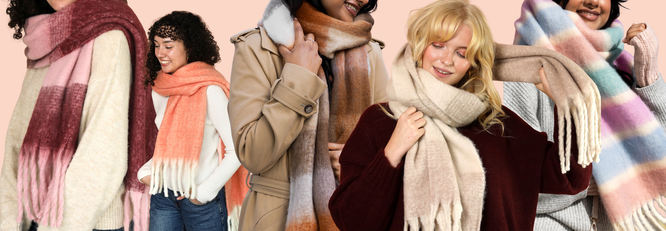 Explore Our Accessories Range to Find Stunning Scarves Suitable for Looking Cosy and Cool Through Autumn and Winter