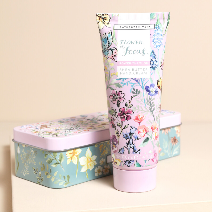 A Pretty Floral Hand Cream Tube With a Matching Tin Gift Box