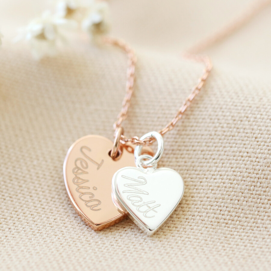This Sweet Customised Necklace Comes with Her Name or Names Engraved to Create a Special Piece for a Truly Lovely Daughter
