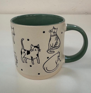 Ceramic Neutral Cats Cats Cats Mug