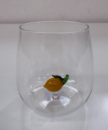 Glass Lemon Tumbler 