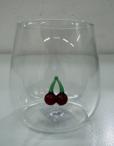 Glass Cherry Tumbler 