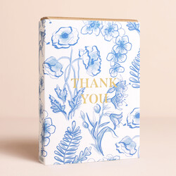 Blue Floral Thank You Mini Gift Box