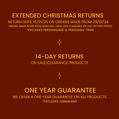 Free returns on everything - view the full returns policy