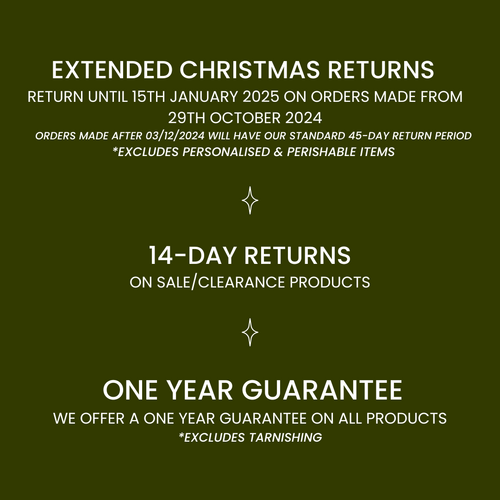 Free returns on everything - view the full returns policy