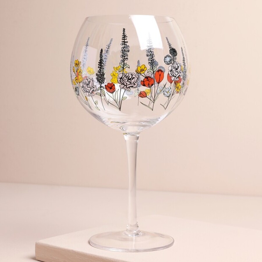 Wildflower Balloon Gin Goblet