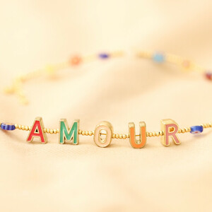 Amour' Millefiori Bead Necklace