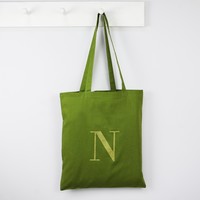 Personalised Initials Cotton Tote Bag