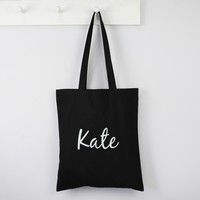 Personalised Name Cotton Tote Bag