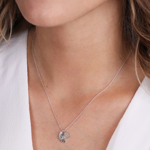 wing heart necklace