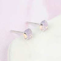 Rose Water Swarovski Crystal Stud Earrings