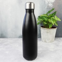 Sagaform 'Hot and Cool' Stainless Steel Travel Bottle in Black