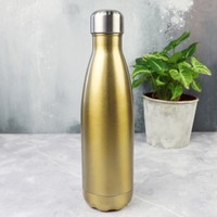 Sagaform 'Hot and Cool' Stainless Steel Travel Bottle in Gold
