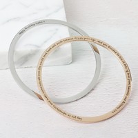 Personalised Stainless Steel Bangle