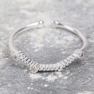 Adjustable Sterling Silver Constellation Ring - Aries