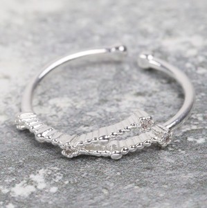 Adjustable Sterling Silver Constellation Ring - Cancer